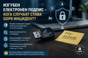 Изгубен електронен подпис и GDPR инцидент